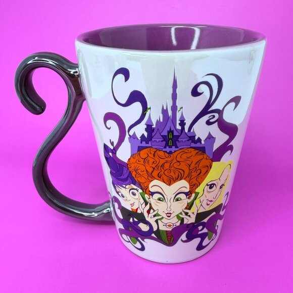 Disney Parks Hocus Pocus Mug Binx Cat Tail Handle Sanderson Sisters Unused Gift - Picture 4 of 5